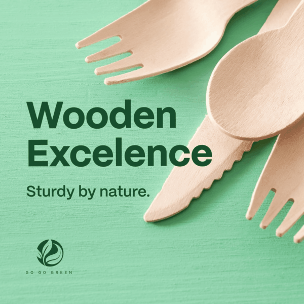 100% Compostable Cutlery Set - 300 Pieces Wooden Compostable Utensils [120 Forks, 90 Knives, 90 Spoons] - Disposable Wooden Cutlery, Eco Friendly Forks and Spoons Disposable Cutlery Set Party Utensils - Image 8