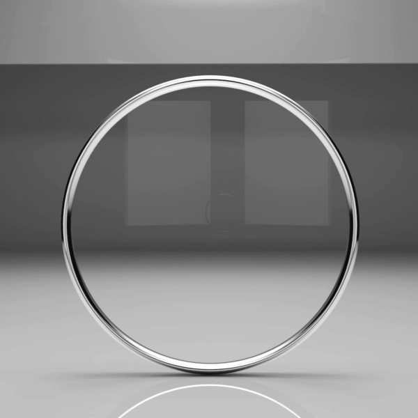 Sterling Silver 2MM High Polish Plain Dome Tarnish Resistant Comfort Fit Wedding Band Ring - Image 4