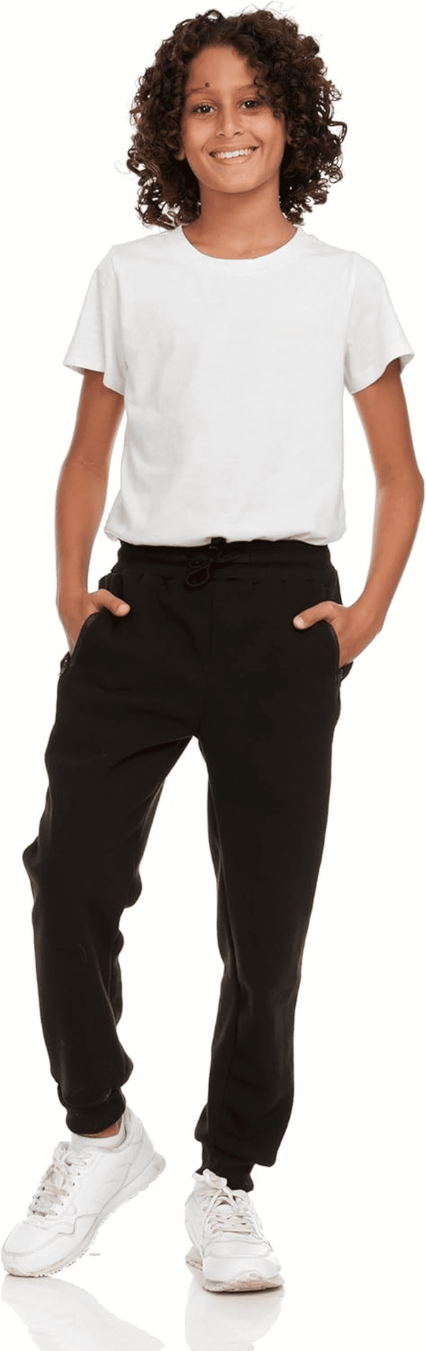 3Pk Boys Sweatpants Fleece Athletic Workout Kids Clothes Boys Joggers with Zipper Pocket and Drawstring Size 4-20 - Image 4