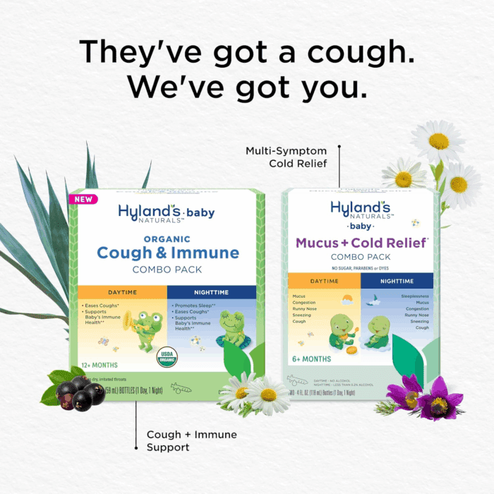 Baby Mucus and Cold Relief, Day and Night Value Pack, Infant and Baby Cold Medicine, Decongestant and Cough Relief, 8 Fl Oz - Image 7