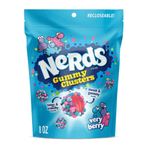 Gummy Clusters, Candy, Very Berry, Crunchy and Gummy, 8 Oz