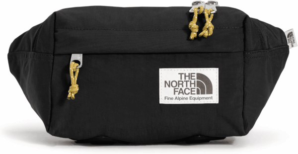 Berkeley Lumbar Waist Pack with Zipper Closure and Adjustable Strap - PFAS Free, TNF Black/Mineral Gold-Npf, One Size - Image 2