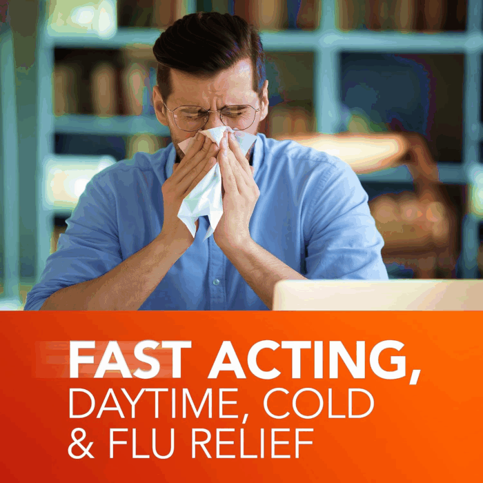 Dayquil Severe Cold, Flu & Congestion Medicine, Liquicaps, Maximum Strength Orange, 24 Count - Image 4