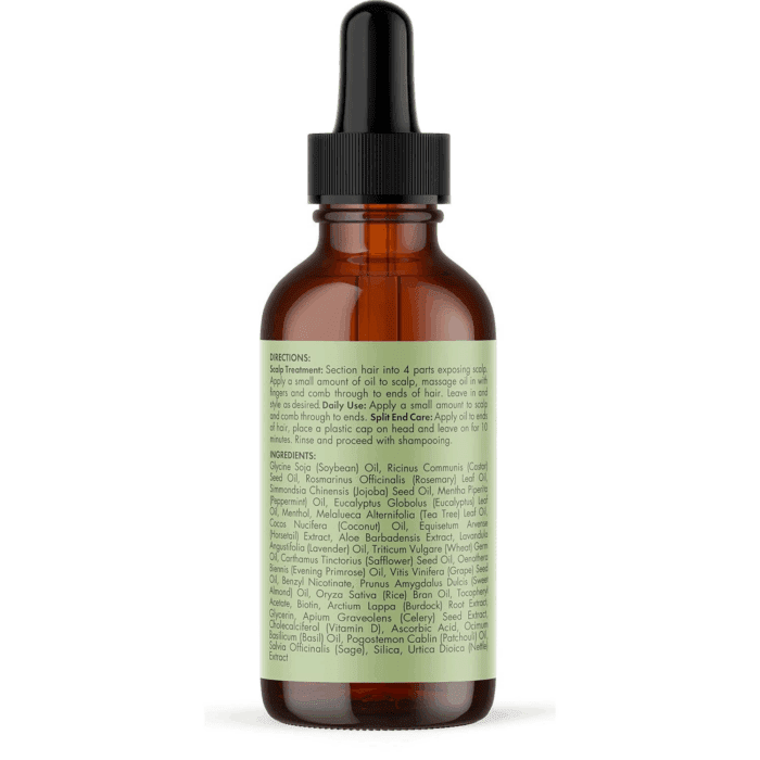 Rosemary Mint Scalp & Hair Strengthening Oil for All Hair Types, 2 Ounce - Image 9