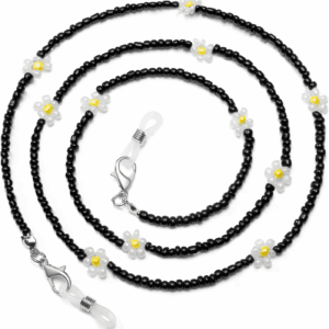 Mask Lanyard Eyeglasses Chain Healing Crystal Beaded Sunglasses Chains with Pearl for Women