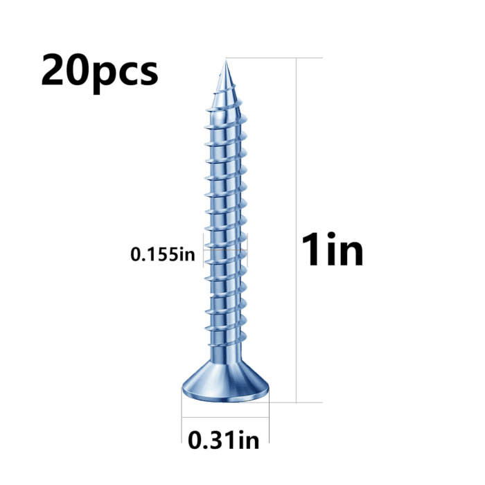 (274 Pcs) Plastic Drywall Wall Anchors Kit with Screws， Concrete Screw Kit Wall Anchor Set Suitable for Brick and Cement Walls - Image 8