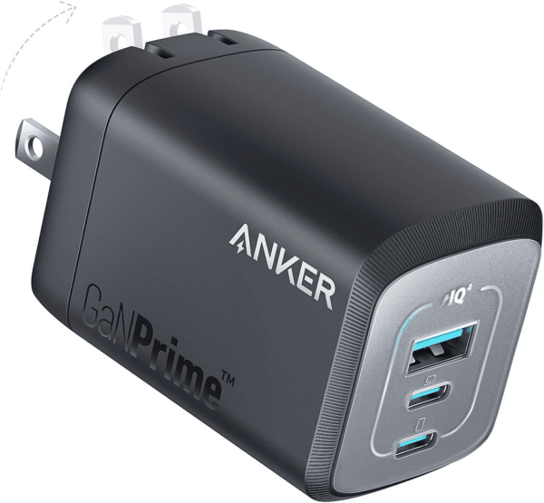 Prime 100W USB C Gan Charger, 3-Port Compact Fast PPS Charger, for Macbook Pro/Air, Pixelbook, Ipad, Iphone 16/Pro, Galaxy S23/S22, Note20, Pixel, Apple Watch, and More