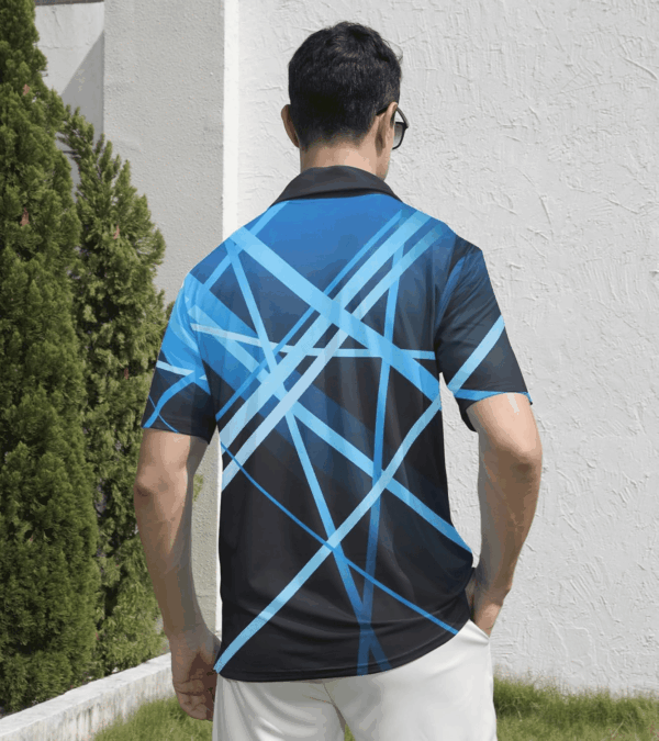 Mens Golf Shirt Dry Fit Athletic Polo Shirts Moisture Wicking Performance 3D Print Short Sleeve - Image 5