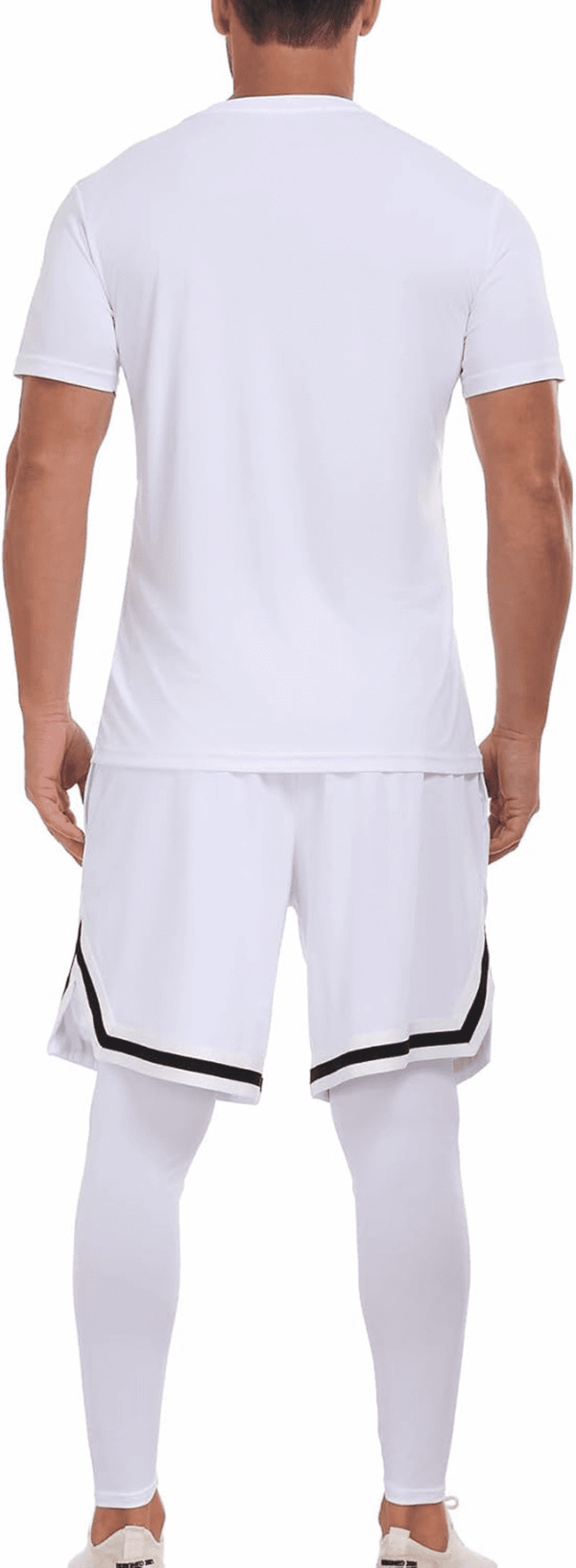 2 Piece Workout Set Gym Clothes for Men Shirt and Shorts with Leeggings Moisture-Wicking Athletic Outfits - Image 6