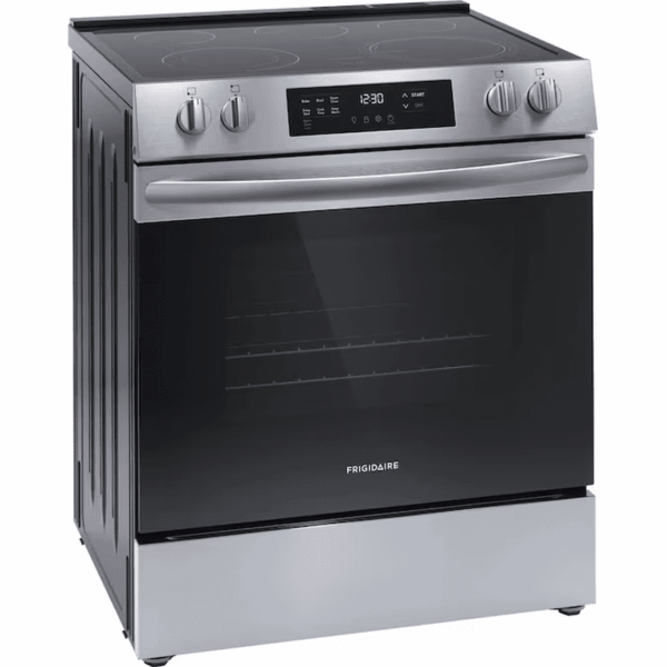 30-In Glass Top 5 Burners 5.3-Cu Ft Slide-In Electric Range Stainless Steel ) - Image 3