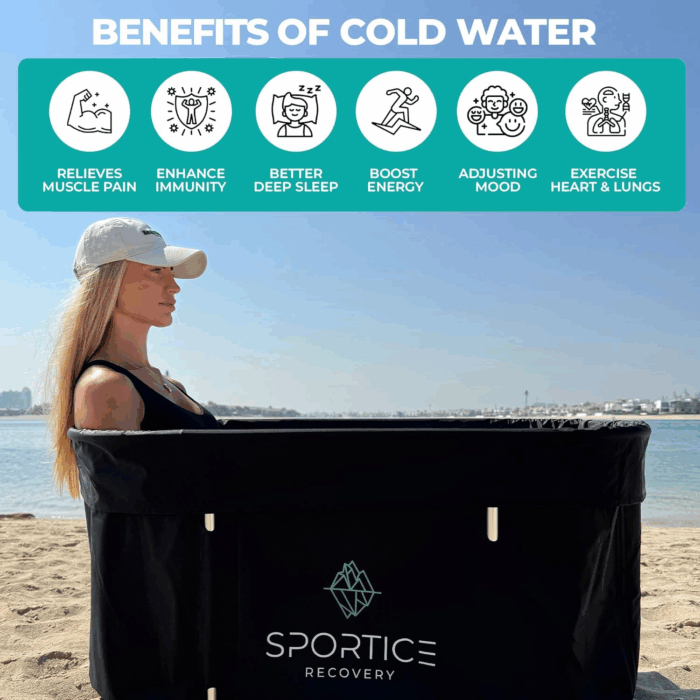 XL Ice Bath Tub for Athletes, 129 Gal Multi-Layered Cold Plunge Tub for Recovery – Portable Ice Bath for Home Gym, Indoor & Outdoor Use – Adult-Sized, Durable & Insulated Cold Therapy Tub - Image 2