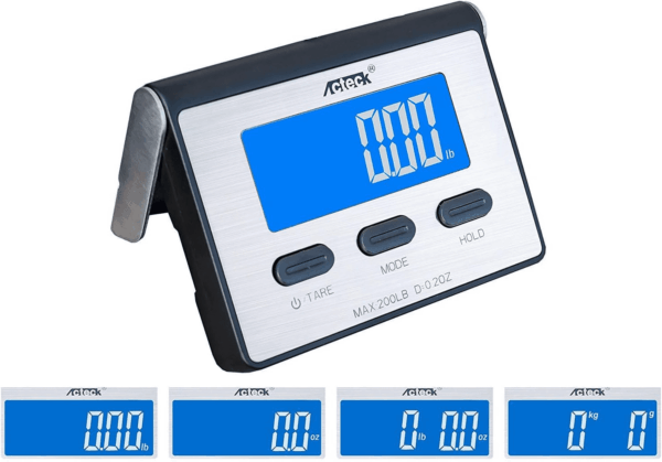 A-BC200 200LB X 0.2 OZ Digital Heavy Duty Shipping Postal Scale, Stainless Steel - Image 4