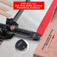 Thin Rip Jig Table Saw Jig Guide for Making Repetitive Narrow Thin Strip Cuts Woodworking Tools Fast Thin Ripping Guide for Table Saw Band Saw Router Table Fits for 3/8" X 3/4" T Slot - Image 4