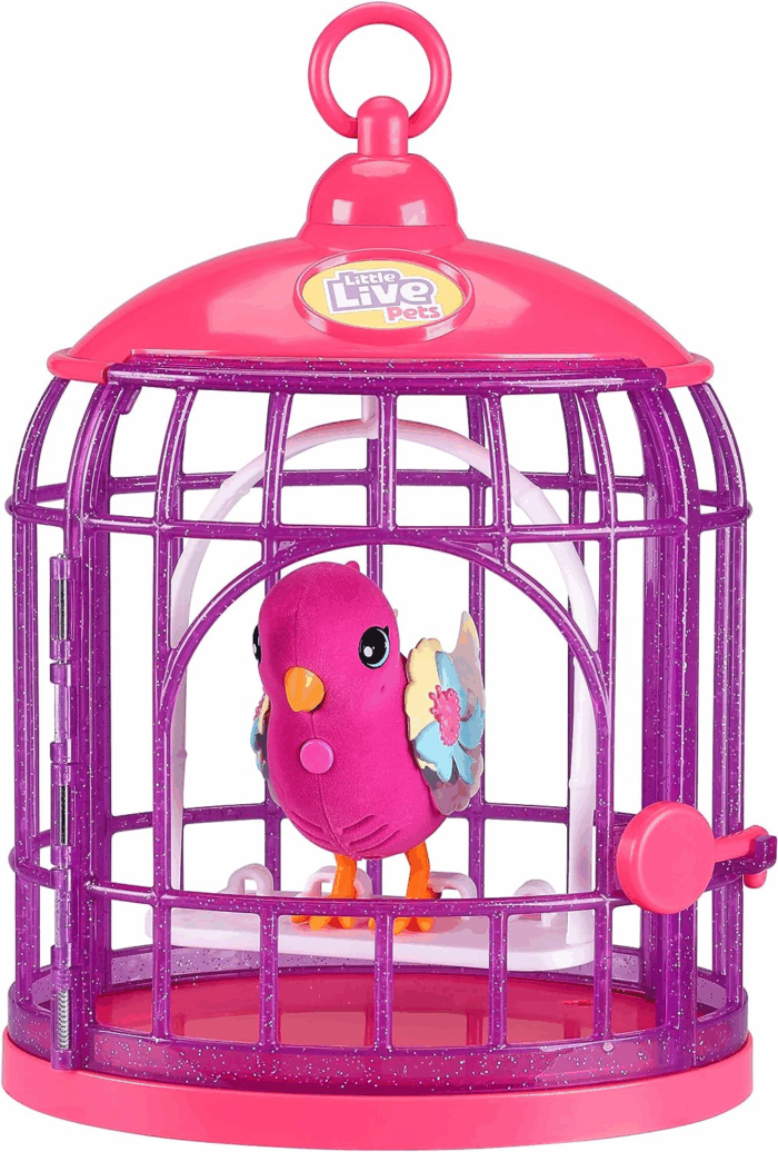 - Lil' Bird & Bird Cage: Tiara Twinkles, New Light up Wings with 20 + Sounds, and Reacts to Touch