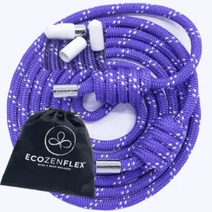 Adjustable Flow Rope - Handcrafted 10' Workout Freestyle Weighted Jump Rope for Strength & Cardio Training - Upper Body Fitness Ropes for Working Out – Double Braided Home Gym Heavy Exercise Rope