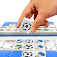 Seaside Escape Game Blocks， Mahjong Tile Game Sets with 65 Tiles 30Mm Flag and Ball Pattern with Handbag for Spring Picnic Party Gift. - Image 7
