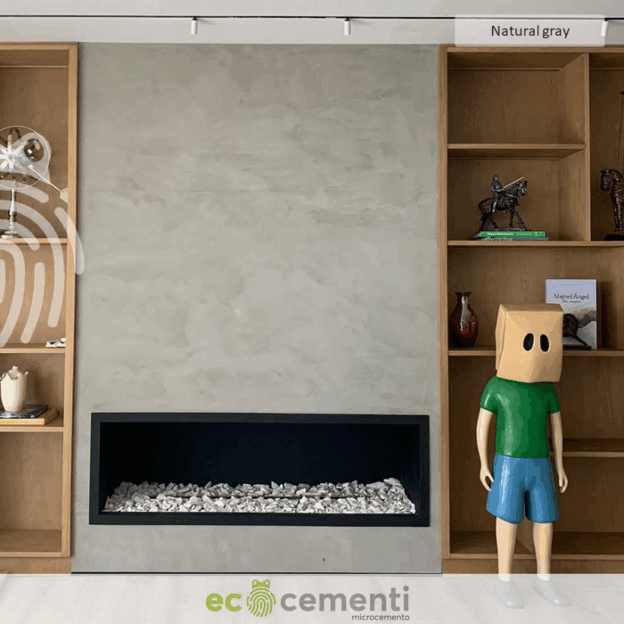Microcement Continuous Coating for Walls and Floors - Versatile, Durable, and Elegant Surface for Home and Office Renovations (Gris Natural Gray, 11.02 Lb) - Image 5