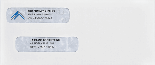 500 No. 8 Flip and Seal Double Window Security Check Envelopes - Designed for Quickbooks Printed Checks - Number 8 Size 3 5/8 Inch X 8 11/16 Inch - Image 4