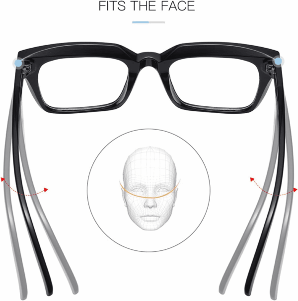 Classic Thick Square Frame Clear Lens Glasses for Women Men Non Prescription Eyeglasses - Image 5