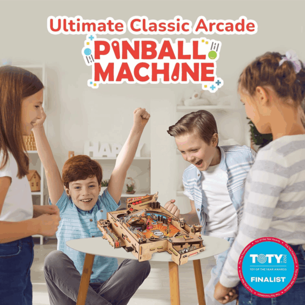 DIY Pinball Machine Toy for Ages 8-99 Year Old | Award Winning Arcade Game | Birthday Gift Ideas for Kids & Adults | STEM Toy for Boys & Girls I Fun Family & Party Game - Image 5