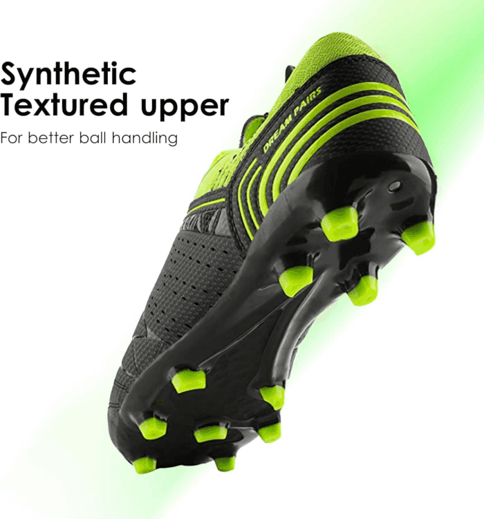 Mens Sport Flexible Athletic Lace up Light Weight Outdoor Cleats Football Soccer Shoes - Image 3