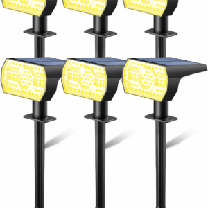 Solar Lights Outdoor Waterproof IP68, 3 Lighting Models Solar Powered Spot Lights Outdoor, 56LED Light Dusk to Dawn for Yard Patio Garden Pathway Landscape Lighting