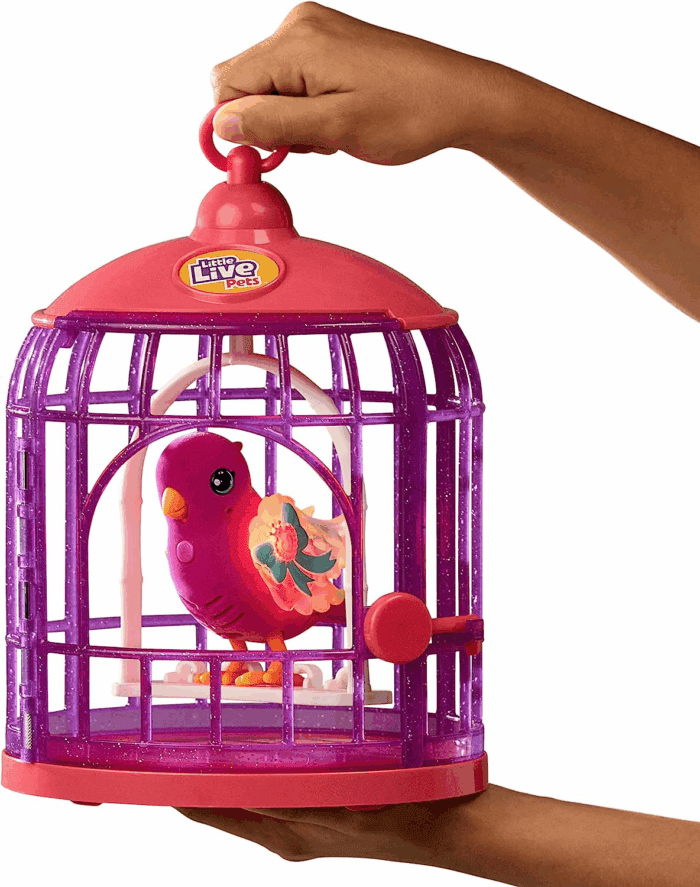 - Lil' Bird & Bird Cage: Tiara Twinkles, New Light up Wings with 20 + Sounds, and Reacts to Touch - Image 6
