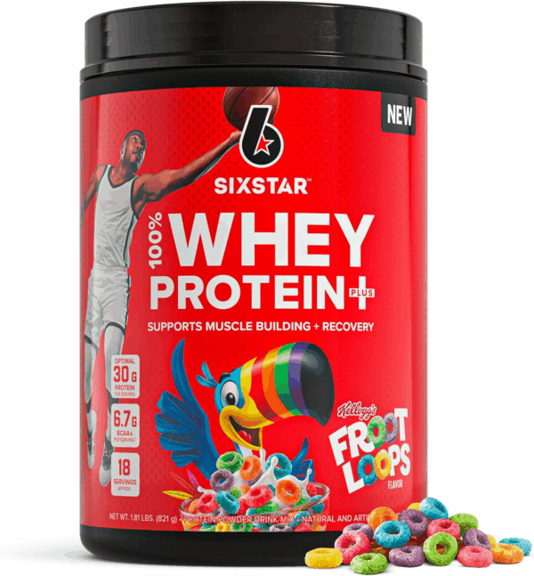 Whey Protein Powder plus - Muscle Building & Recovery Formula with Whey Isolate Powder, Bcaas, 30G Protein, Immune Support - Post-Workout Supplement - Kellogg’S Froot Loops Flavor, 1.8 Lbs
