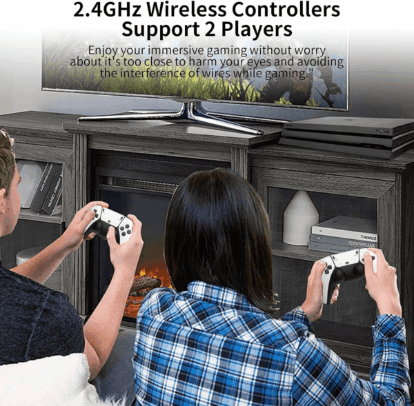 Wireless Retro Handheld Game Console, Built-In 20,000+ Plug-And-Play Retro Video Games, with 23 Classic Simulators, 4K HD HDMI Output and Dual 2.4G Wireless Controller for Easter Gift - Image 5