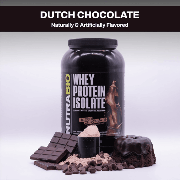 Whey Protein Powder Isolate Supplement – 25G of Protein per Scoop with Complete Amino Acid Profile - Soy and Gluten Free Protein Powder - Zero Fillers and Non-Gmo - Dutch Chocolate - 2 Lbs. - Image 5