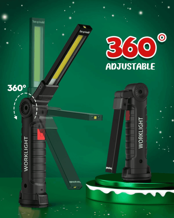 Tool Gifts for Men Him Dad, Rechargeable LED Work Light BBQ Grilling Accessories with Magnetic Base, 360° Rotate Mechanic Grill Light for Car Repair Camping Fathers Day Gifts (2 Pack Black) - Image 8