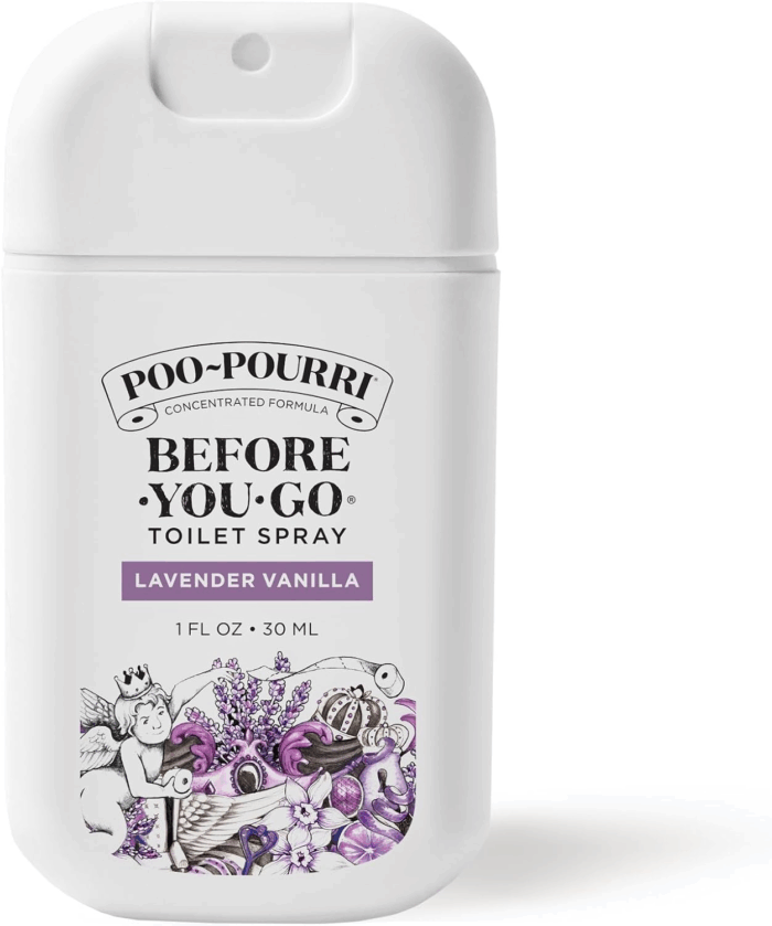 Before-You-Go Toilet Spray, Lavender Vanilla, 1 Fl Oz Pocket Travel Size - Lavender, Vanilla and Citrus