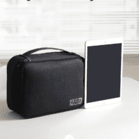 Electronics Organizer,  Electronic Accessories Bag Travel Cable Organizer Three-Layer for Ipad Mini, Kindle, Hard Drives, Cables, Chargers - Image 2