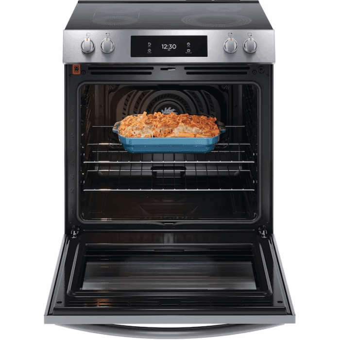 Gallery 30-In Glass Top 5 Burners 6.2-Cu Ft Air Fry Convection Oven Slide-In Electric Range Fingerprint Resistant Stainless Steel ) - Image 2