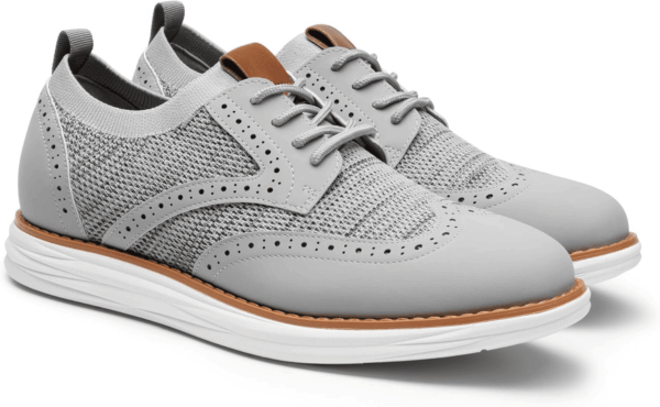 Men'S Knitflex Smartcraft Mesh Oxfords Sneakers Casual Dress Lace-Up Lightweight Walking Shoes - Image 4