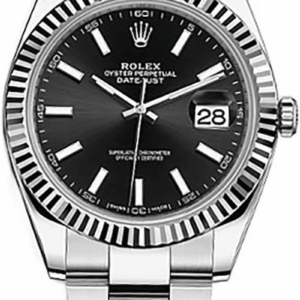 Datejust 41 Black Dial Stainless Steel Automatic Men'S Watch 126334BKSO