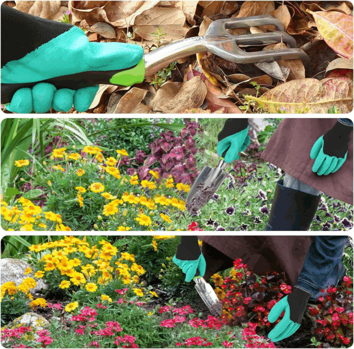 Garden Tools, 3-Piece Garden Tool Set with Non-Slip Ergonomic Handles, Lightweight Aluminum Alloy Rust-Proof Durable Gardening Hand Tools, Ideal Gardening Tools Gifts for Women and Men - Image 4
