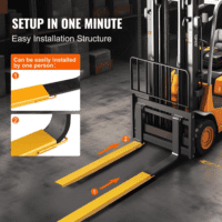 Forklift Extensions, 72 Inch Fork Extensions 4.5 Inch Width, Heavy Duty Fork Extensions for Forklifts, 1 Pair Forklift Extensions for Forklift Truck, Yellow - Image 5