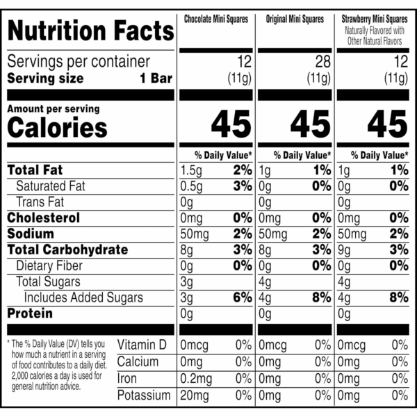 Mini Crispy Marshmallow Squares, Kids Snacks, Lunch Snacks, Variety Pack, 20.1Oz Box (52 Bars) - Image 9