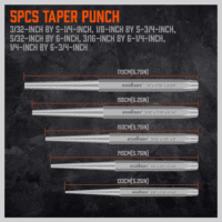 16-Piece Punch and Chisel Set, Including Taper Punch, Cold Chisels, Pin Punch, Center Punch - Image 6