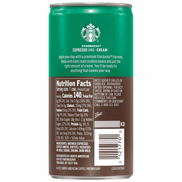 - RTD Coffee Espresso and Cream, 6.5Oz Cans (12 Pack) (Packaging May Vary) - Image 4