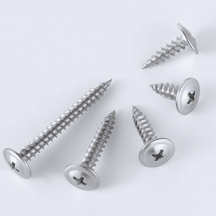 (250 Pcs)#8×1" Phillips Truss Head Wood Screws Stainless Steel 410 Quick Metal Self Tapping - Image 3