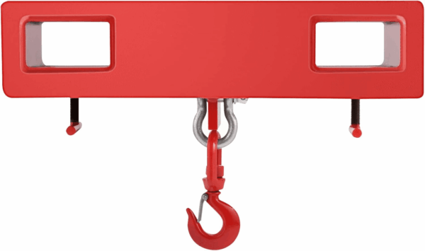 Forklift Lifting Hook, 4400Lbs Capacity Forklift Lifting Hoist, Red Forklift Mobile Crane with Swivel Hook and Two Large T-Screws, Hook Forklift Lifting Hoist, Fork Lifting Attachment - Image 8