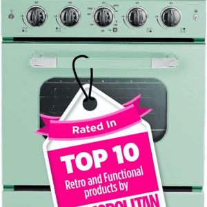 UGP-24CR LG Classic Retro Freestanding Gas Convection Oven Light, Range with 4 Burners, 24", Summer Mint Green