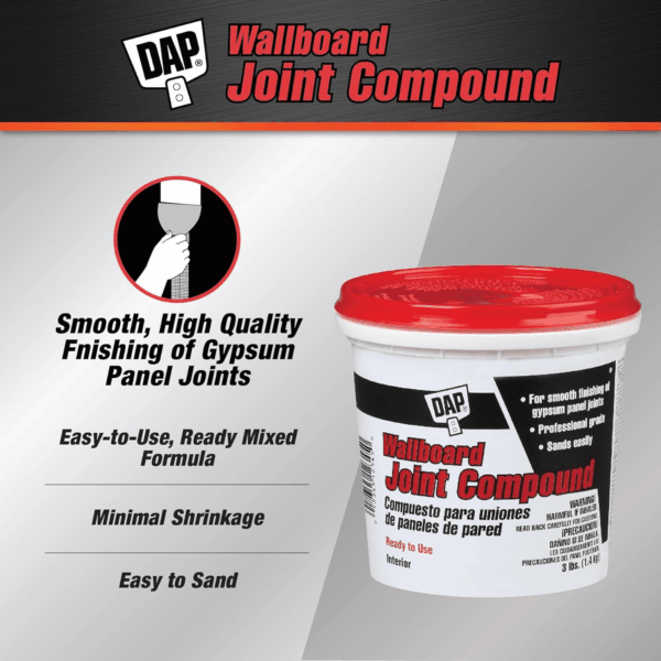 Wallboard Joint Compound, White, 3 Lb (7079810100) - Image 2