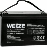 Deep Cycle AGM 12 Volt 100Ah Battery, Maintenance-Free, 3% Self-Discharge Rate, 1150A Max Discharge Current, Perfect for RV, Solar, Trolling Motor, Wind, Marine, Camping and Off-Grid System