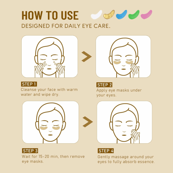 Under Eye Patches for Dark Circles,Eye Mask for Puffy Eyes with Collagen,Retinol,Vitmin C,Hyaluronic Acid and Niacinamide Face Masks Skincare Spa Gifts for Woman 20Pairs - Image 5