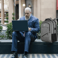 Travel Laptop Backpack, 17 Inch Business Flight Approved Carry on Backpack, TSA Large Computer Bag for Men Women with USB Port and Trolley Sleeve, College School Tactical Book Bag, Grey - Image 9
