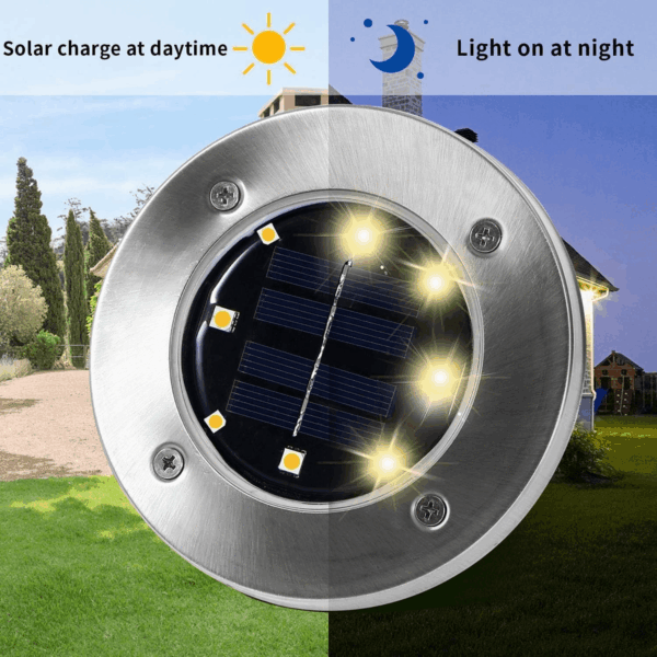 Solar Lights Outdoor Waterproof,12 Pack Solar Lights for Outside, Solar Garden Lights Landscape Lighting for Patio Pathway Lawn Yard Deck Driveway Walkway, Warm White - Image 4