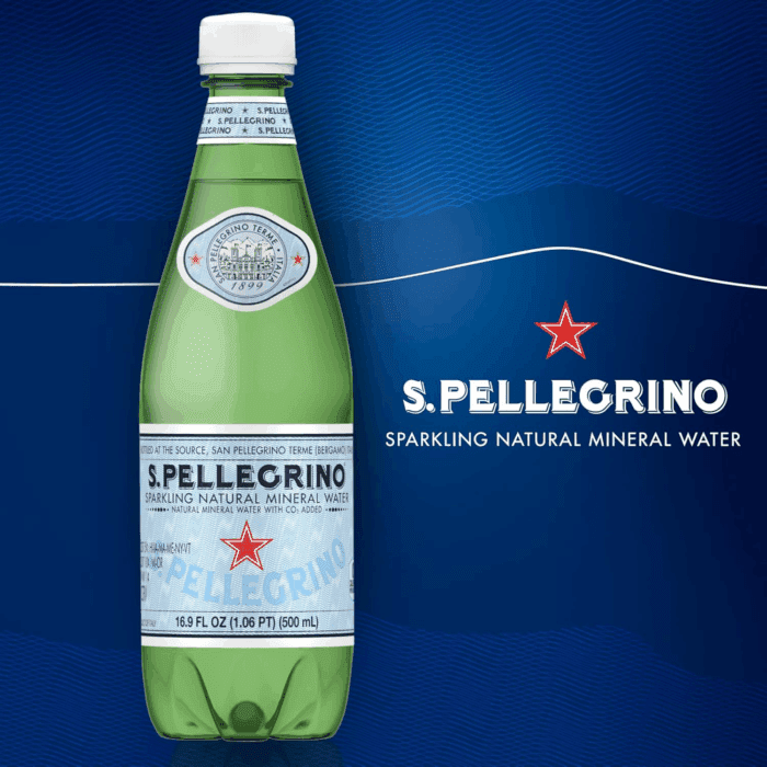 S.Pellegrino Sparkling Natural Mineral Water, Plastic Bottles, 16.9 Fl Oz (Pack of 12) - Image 3